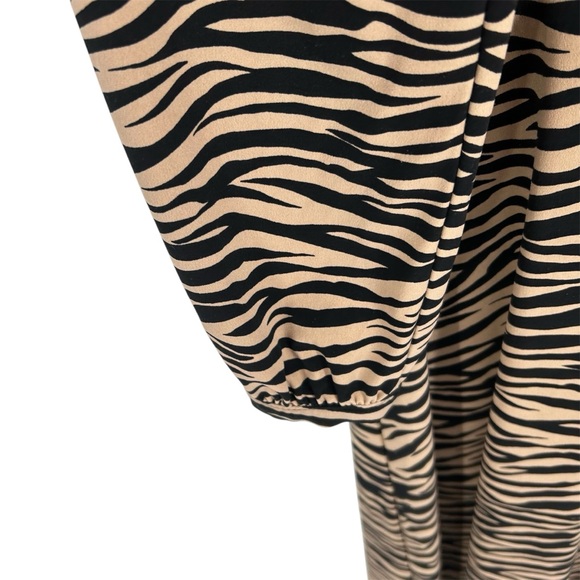 Loft Plus Tiger Print Long Sleeve Dress Size 18 - Picture 5 of 12